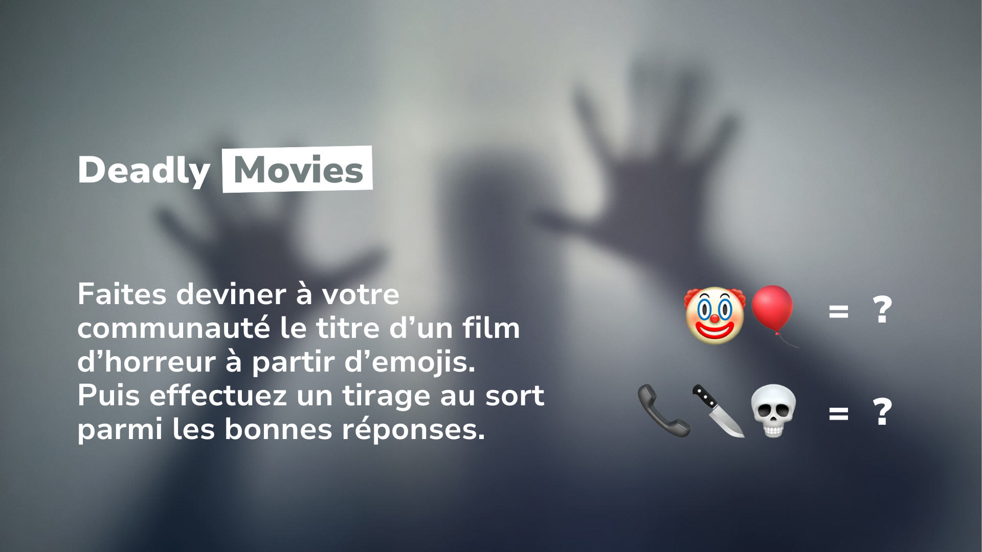 Demandez à votre communauté de deviner le titre d'un film en le décrivant avec des emojis !